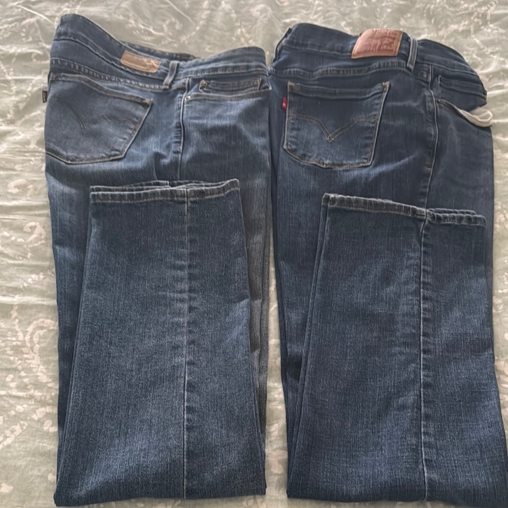 Levi's Blue Straight Leg Jeans Classic Denim